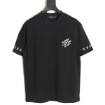 Louis Vuitton double sleeve badge slogan embroidered short sleeves TSK1