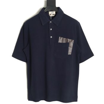 Hermes Double Pocket Polo Short Sleeve T-Shirt TSK1
