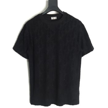 Dior classic jacquard full-print lettering short-sleeved T-shirt TSK1