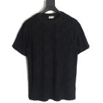 Dior classic jacquard full-print lettering short-sleeved T-shirt TSK1