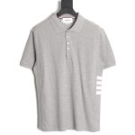 Thom Browne classic side four-bar Polo short sleeve