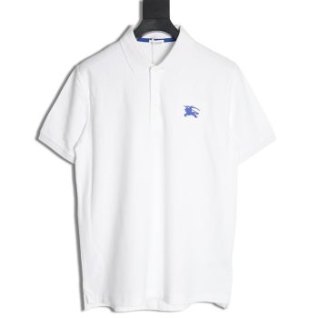 Burberry Chest Embroidered Horse Short Sleeve Polo Shirt