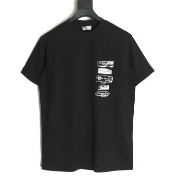 Dior flocked print logo short-sleeve TSK1