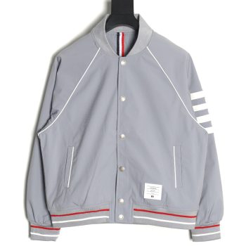 Thom Browne four-bar bomber jacket