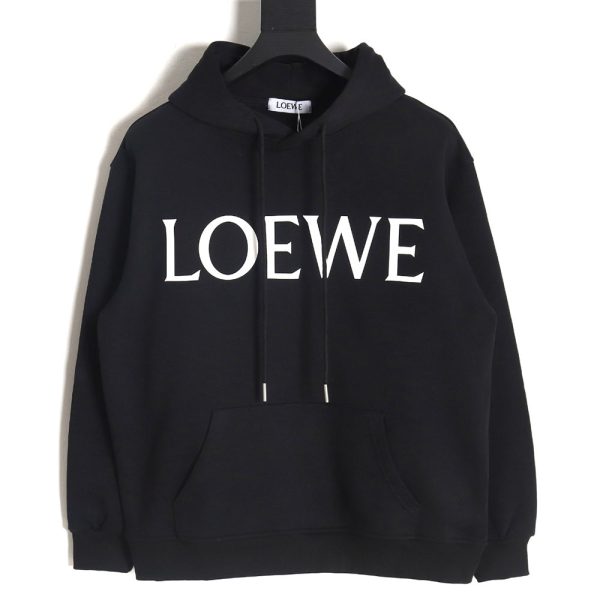 Loewe 24SS large letter print hooded sweatshirt TSK2