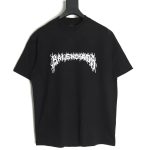 Balenciaga Lettering Embroidered LOGO Short Sleeve T-Shirt TSK1