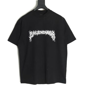 Balenciaga Lettering Embroidered LOGO Short Sleeve T-Shirt TSK1