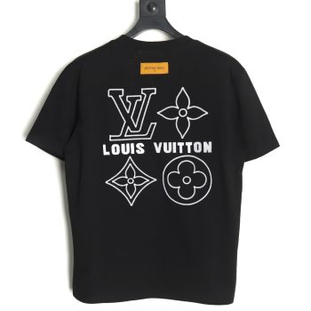 Louis Vuitton embroidered monogram logo short sleeves TSK1