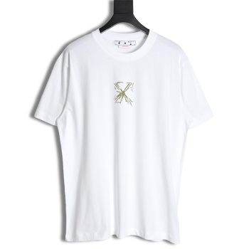 OFF-WHITE 23SS sketch splash ink arrow letter short sleeve