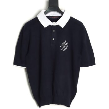 Louis Vuitton Colorblock Signature Polo Short Sleeve T-Shirt