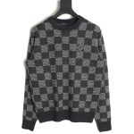 Louis vuitton plaid grey pullover sweater