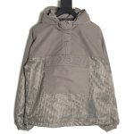 Dior half-zip embroidered all-over print jacket