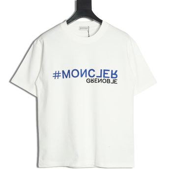 Moncler flocked letter short-sleeved T-shirt