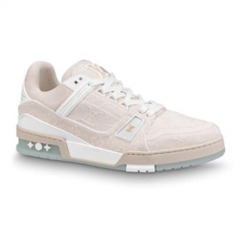 Louis Vuitton LV Trainer Beige Monogram Demin
