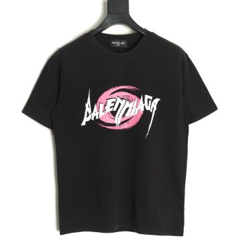 Balenciaga graffiti art letter logo print short-sleeved T-shirt