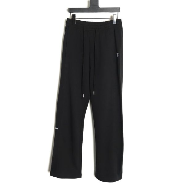 Chanel classic embroidered double C wide-leg trousers TSK1