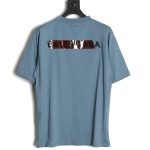 Balenciaga Masking Paper Red Tape Short Sleeve T-Shirt