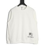 Burberry hem embroidered war horse crew neck sweatshirt