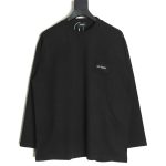 We11 Done Logo Embroidered Simple Long Sleeve T-Shirt TSK2