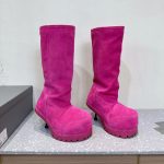 Balenciaga Alaska Fur 90mm Tall Boots