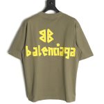 Balenciaga Tape Print Short Sleeve T-Shirt TSK2