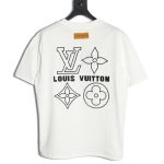 Louis Vuitton embroidered monogram logo short sleeves