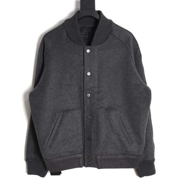 FENDI Fendi FD 22FW all-over jacquard FF double-sided wool bomber jacket