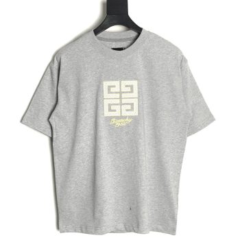 Givenchy eyelet embroidered crew neck short-sleeved T-shirt