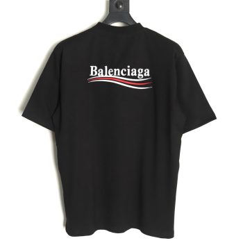 Balenciaga Wave Coke Embroidery Short Sleeve T-Shirt