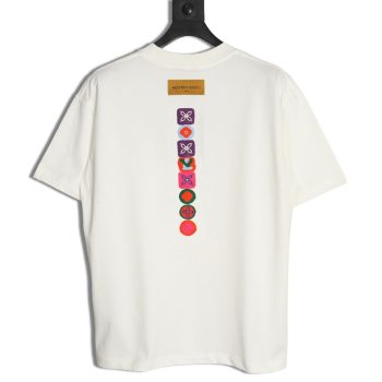 Louis Vuitton four-leaf clover logo embroidered short-sleeved T-shirt