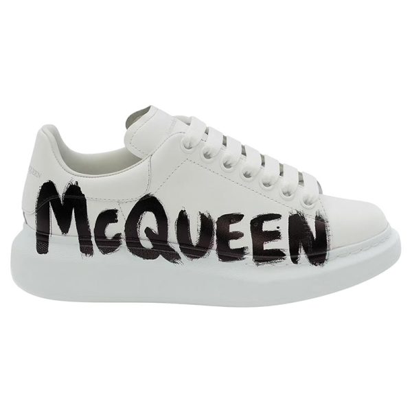 Alexander McQueen Oversized Graffiti White Black