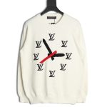 Louis Vuitton clock logo sweater
