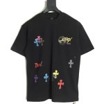 Chrome Hearts Painted Cross Short Sleeve T-Shirt