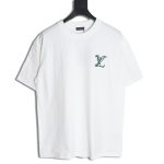 Louis Vuitton embroidered logo badge short-sleeved T-shirt
