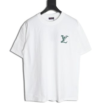 Louis Vuitton embroidered logo badge short-sleeved T-shirt