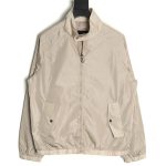 Prada back triangle logo light jacket