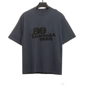 Balenciaga HAND DRAW double B graffiti short sleeves TSK3