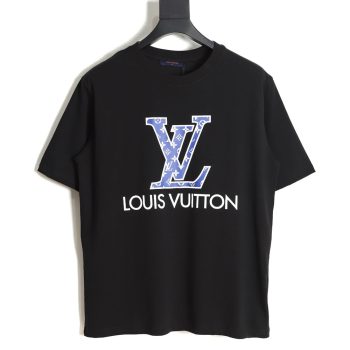 Louis Vuitton 23ss old flower letter logo printed short sleeve TSK2