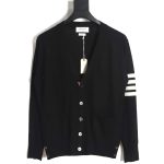 THOM BROWNE TB 23FW fine wool cardigan (black)