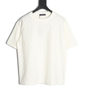 Louis Vuitton full print monogram dark pattern jacquard short sleeve T-shirt