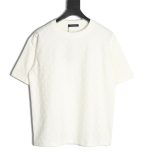 Louis Vuitton full print monogram dark pattern jacquard short sleeve T-shirt