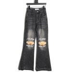 13De Marzo Mid-Range Bear Wide-Leg Jeans TSK1