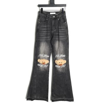 13De Marzo Mid-Range Bear Wide-Leg Jeans TSK1