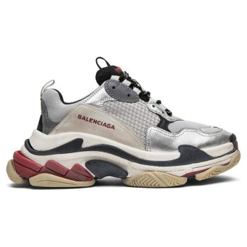 BALENCIAGA TRIPLE S  'SILVER AND RED'