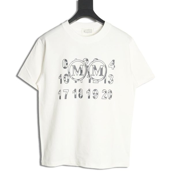 Maison Margiela double m print short-sleeved T-shirt