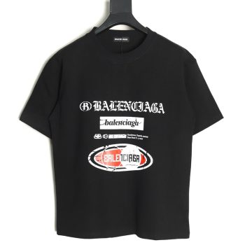 Balenciaga Destroyed Letters Short Sleeve T-shirt TSK1