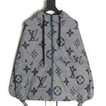 Louis Vuitton monogram full print trench coat zipper jacket