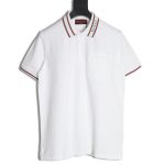 Gucci Neck Lettering Short Sleeve Polo Shirt