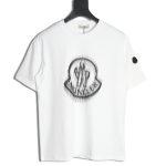 Moncler pixel blurred logo print short sleeves
