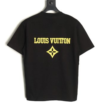 Louis Vuitton Chest Lettering Print Short Sleeve T-shirt TSK1
